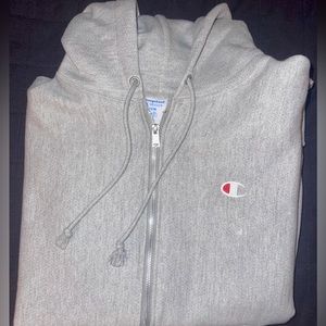 Men’s Champion Reverse Weave Grey Full Zip Jacket